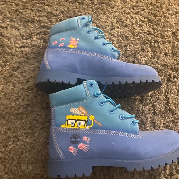 spongebob timberlands size 7